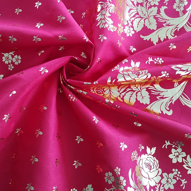100% Polyester Gold Stamping Print